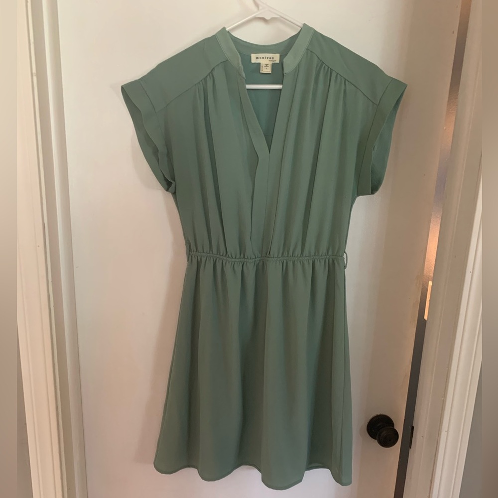 Monteau Dress Sage Green Size L Never Worn